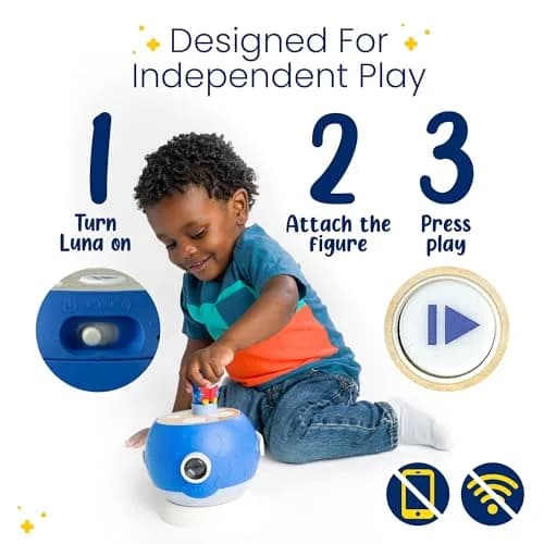 LUNA STORYTIME Kids Book Projector - 5 Daniel Tiger & Fairytale Stories, 10 Songs, Ages 3+ | Screen-Free Bedtime Fun thumbnail 7
