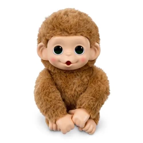 Little Live Pets Baby Monkey Minis Pepi Peach Interactive Toy 18 cm (7.4 in) | ASTM-Tested Educational Toy thumbnail 1