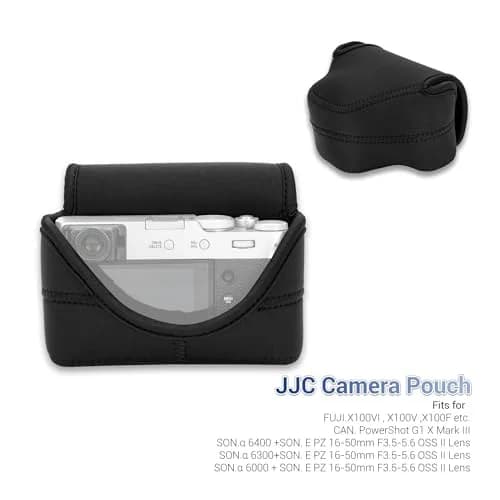 JJC Soft Neoprene XE5 X100VI Camera Case Bag for Fujifilm X-E5 Lumix L10 | Waterproof & Anti-Loss thumbnail 5