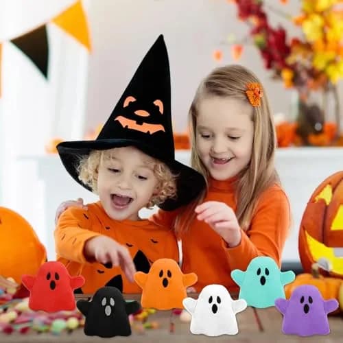 RLXGCZ 6pcs Halloween Plush Toys Set 7.62 cm (3 inches) | ASTM-Tested Non-Toxic Cotton thumbnail 5