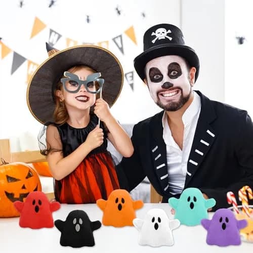 RLXGCZ 6pcs Halloween Plush Toys Set 7.62 cm (3 inches) | ASTM-Tested Non-Toxic Cotton thumbnail 6