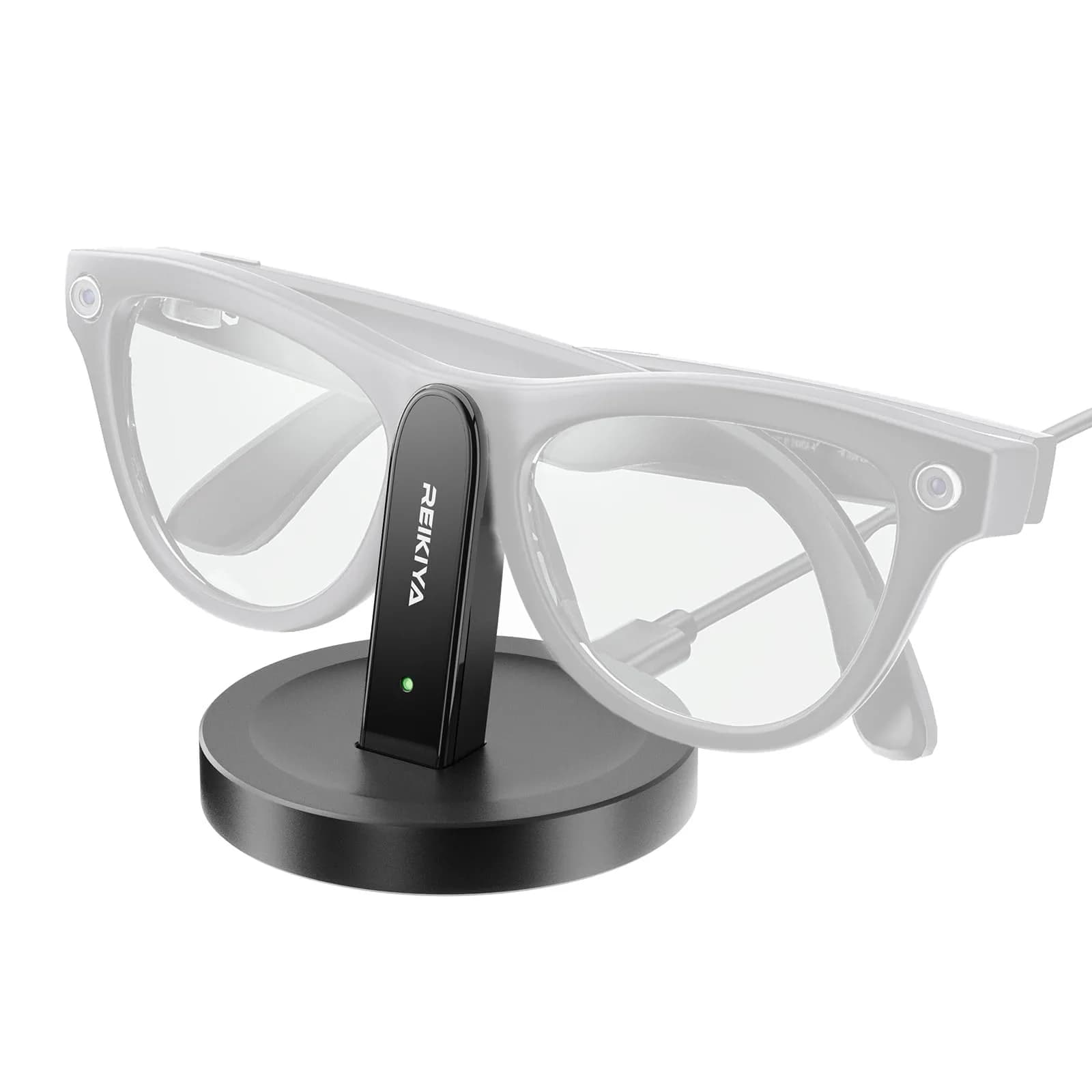 REIKIYA Charging Stand for Ray-Ban Meta Wayfarer/Headliner/Skyler Smart Glasses | 5W USB-C Dock