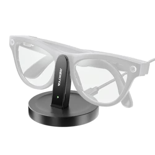 REIKIYA Charging Stand for Ray-Ban Meta Wayfarer/Headliner/Skyler Smart Glasses | 5W USB-C Dock thumbnail 1
