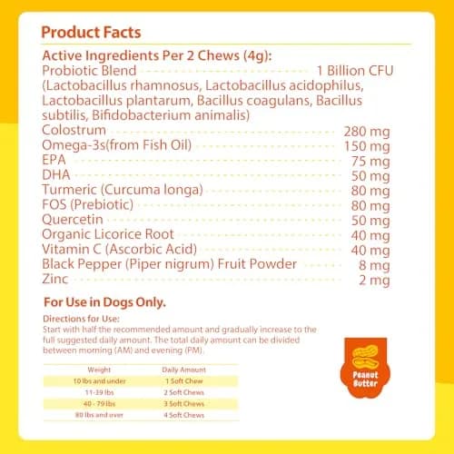 PENPEN Dog Allergy Relief Chews, 180ct | Skin & Immune Support for Dogs thumbnail 8