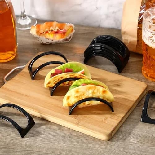 Baderke Black 48 pcs ITEM_STAND | Space-Saving Taco & Sandwich Holder (70-120 chars) thumbnail 7
