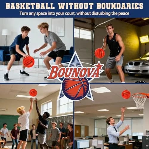 BOUNOVA Silent Basketball Size 7 (29.5") | Official Feel, Indoor Practice Ball thumbnail 7