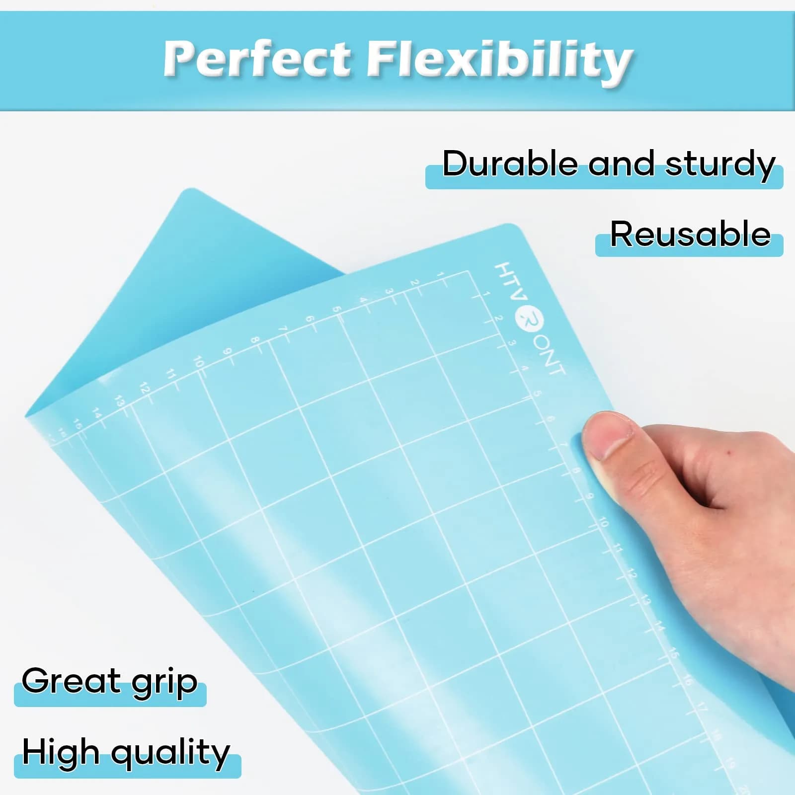 HTVRONT Self Healing Cutting Mat 12" x 18" (5-Pack) | Precision Grid for Crafts & Sewing - view 5