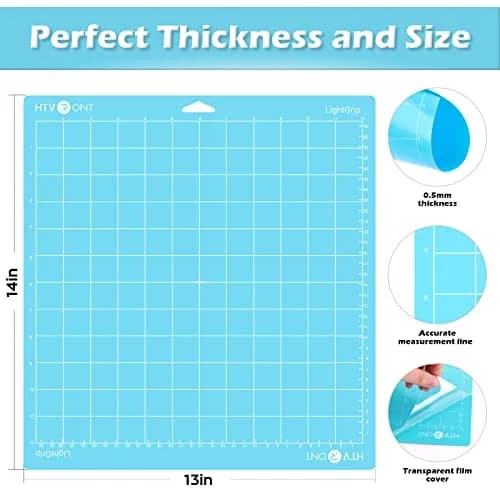 HTVRONT Self Healing Cutting Mat 12" x 18" (5-Pack) | Precision Grid for Crafts & Sewing thumbnail 2