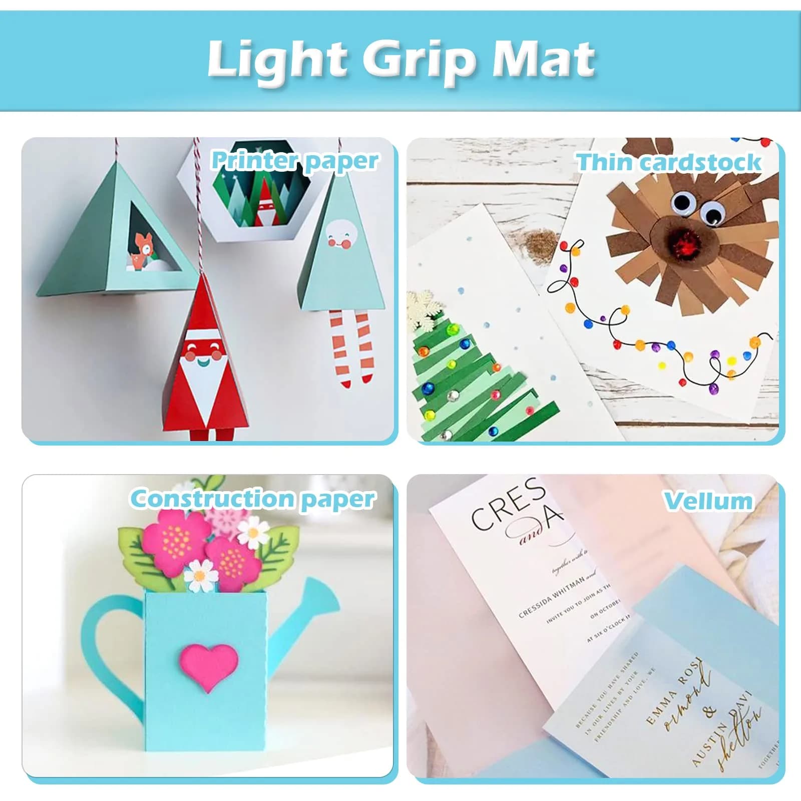 HTVRONT Self Healing Cutting Mat 12" x 18" (5-Pack) | Precision Grid for Crafts & Sewing - view 3