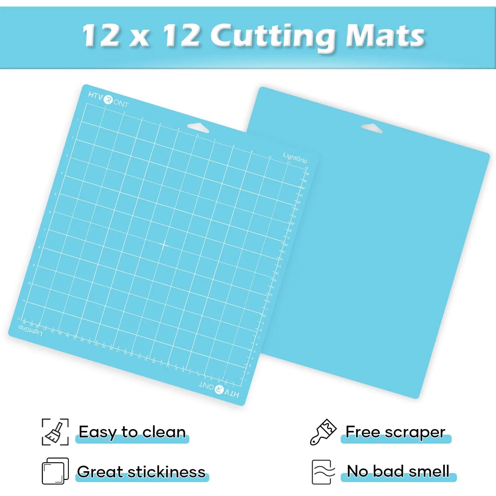 HTVRONT Self Healing Cutting Mat 12" x 18" (5-Pack) | Precision Grid for Crafts & Sewing - view 4