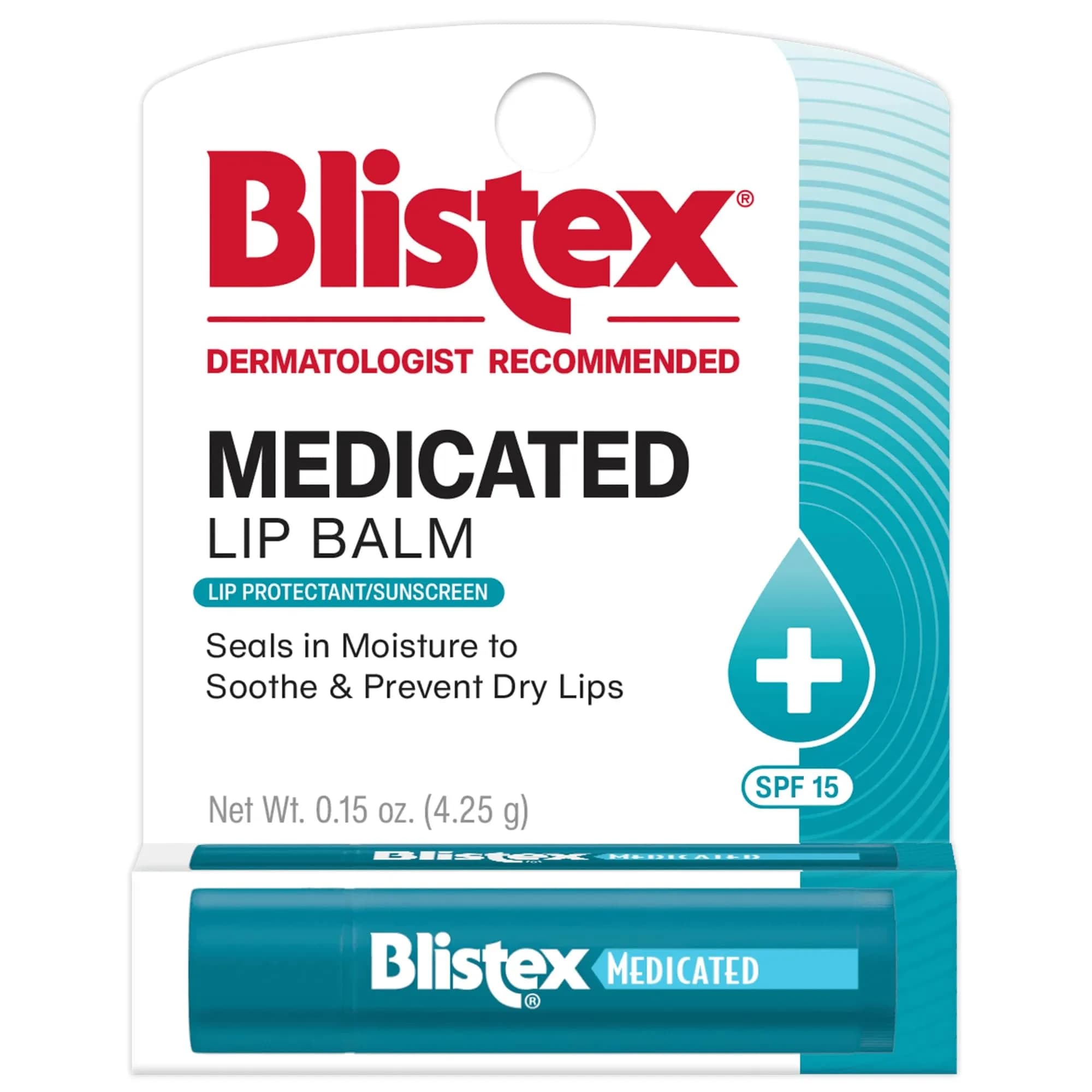 Blistex Medicated Lip Balm SPF 15, 1 Count (Pack of 12) - Soothes Dry, Chapped Lips - main product image