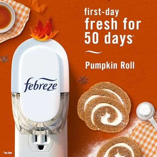 Febreze Fade Defy Plug Air Freshener Refills, Pumpkin Roll Scent, 3.5 Fl Oz (0.87oz x 4 Refills) thumbnail 4