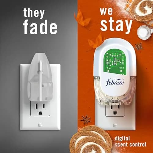 Febreze Fade Defy Plug Air Freshener Refills, Pumpkin Roll Scent, 3.5 Fl Oz (0.87oz x 4 Refills) thumbnail 5
