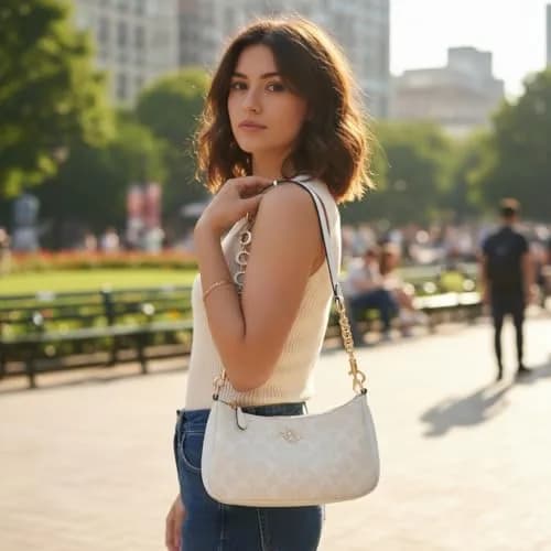 COICOIC Gold Moon Phase Bag Chain Extender & Charm 27cm (10.6") | Designer-Inspired Elegance for Handbags thumbnail 4