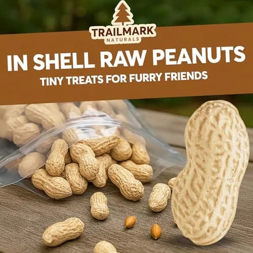 Trailmark Naturals Raw Peanuts for Squirrels & Birds | 2 Pack of 5 Lb Bags (10 Pounds) | Grown in The USA thumbnail 3