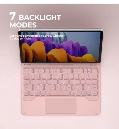 Dexnor Keyboard Case for Samsung Galaxy Tab S10 Lite/S10 FE/S9 FE 10.9"/S9 11" | Magnetic Floating Stand & Multi-Touch Trackpad thumbnail 5