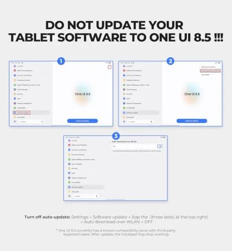 Dexnor Keyboard Case for Samsung Galaxy Tab S10 Lite/S10 FE/S9 FE 10.9"/S9 11" | Magnetic Floating Stand & Multi-Touch Trackpad thumbnail 2