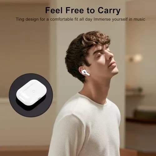 LMQ Wireless Charging Case for AirPods Pro 1st & 2nd Gen | 24 Hours Extended Playtime thumbnail 8