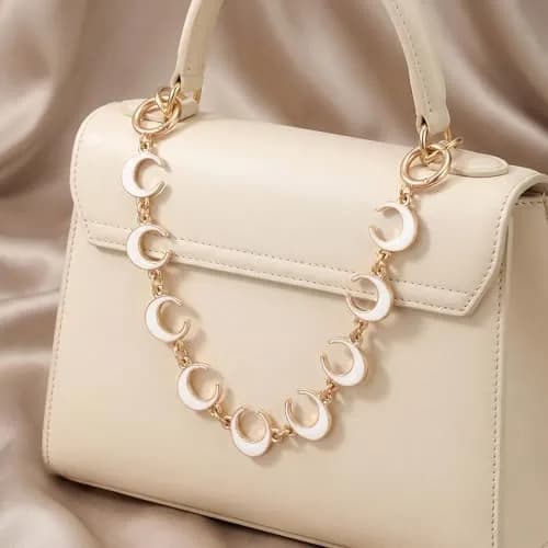 COICOIC 15.7 Inch Bag Chain Charm with C Phase Details, Gold Purse Chain for Coach Bags | Stylish Accessory thumbnail 6