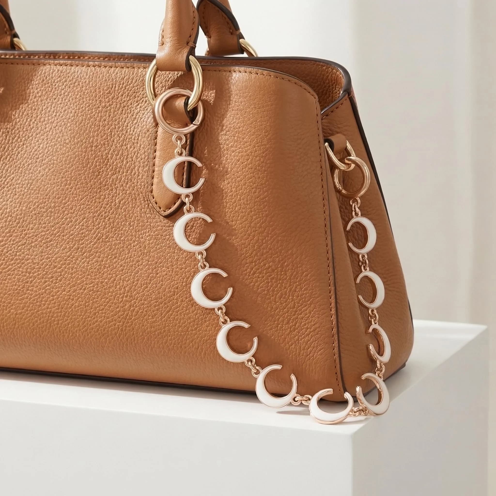 COICOIC 15.7 Inch Bag Chain Charm with C Phase Details, Gold Purse Chain for Coach Bags | Stylish Accessory - view 7