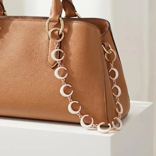 COICOIC 15.7 Inch Bag Chain Charm with C Phase Details, Gold Purse Chain for Coach Bags | Stylish Accessory thumbnail 7