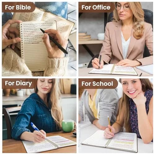 Taja Lined Spiral Journal Notebook 140 Pages A5 (14.5cm x 20cm) | College Ruled Hardcover for Work & Note Taking thumbnail 7