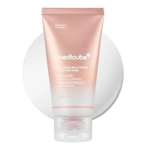 medicube Wrapping Mask Collagen Glazed Milky Glow 75ml (2.53 Fl Oz) | Triple Glow Complex for Radiant Skin thumbnail 1