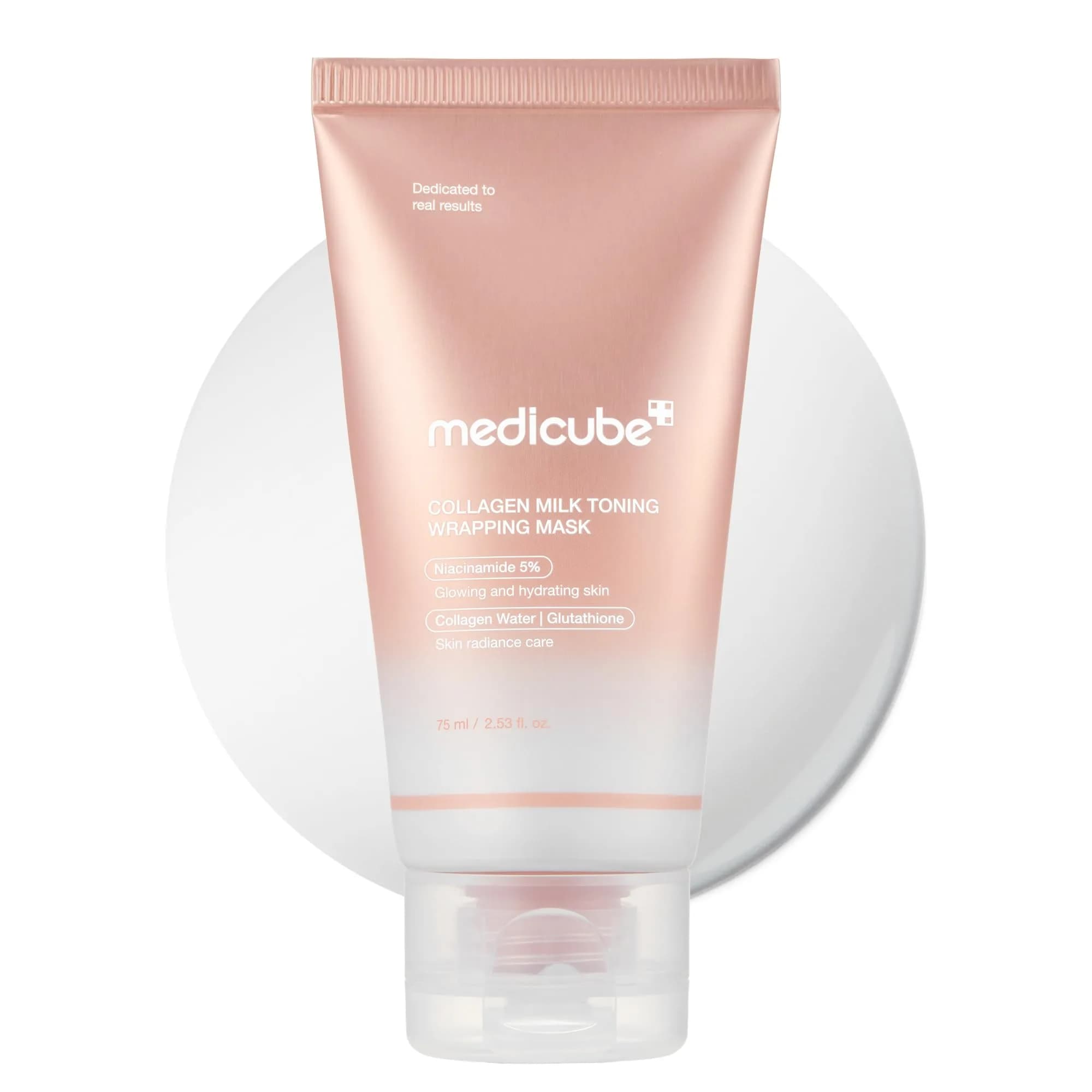 medicube Collagen Wrapping Mask 75ml (2.53 Fl Oz) | Overnight Elasticity & Hydration Care — Collagen Milky Glazed