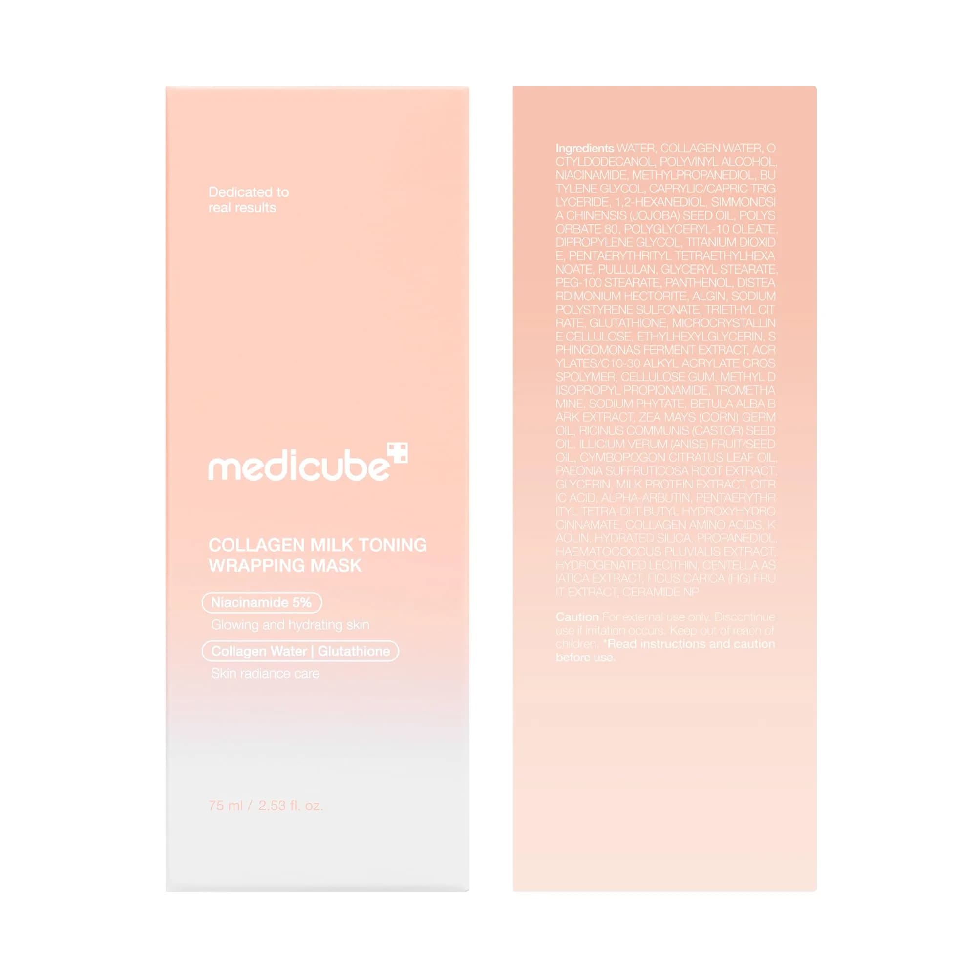 medicube Wrapping Mask Collagen Glazed Milky Glow 75ml (2.53 Fl Oz) | Triple Glow Complex for Radiant Skin - view 9