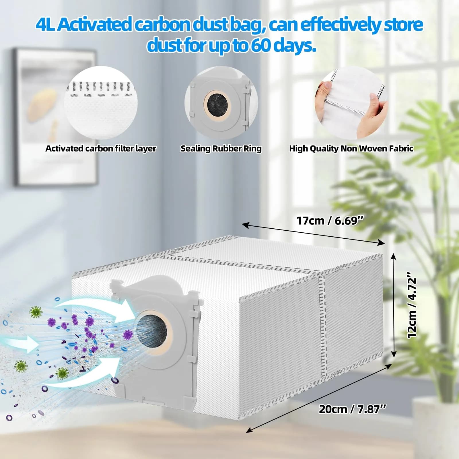 EOVWAEO 21 Pack Accessories Kit for ECOVACS DEEBOT T80 Omni Robot Vacuum | Replacement Parts for Enhanced Cleaning - view 6