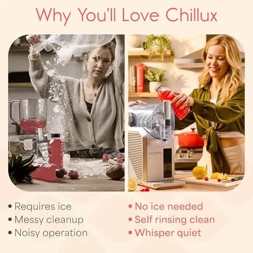 Culvani Chillux Slushie Machine for Home | Self-Cleaning, 6 Preset Modes, 68oz Capacity thumbnail 2