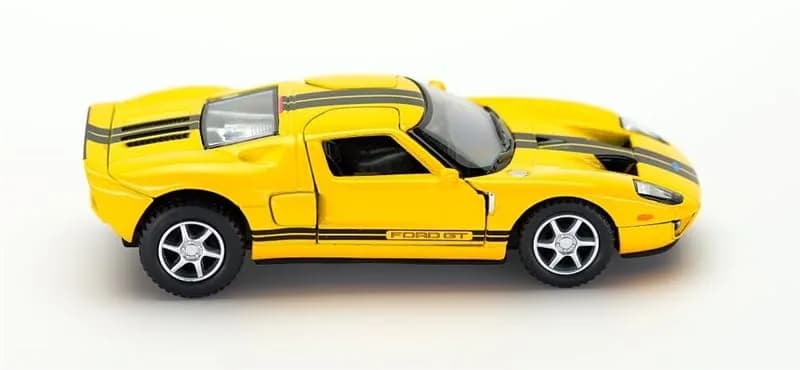 KiNSMART 2006 Ford GT Sport Car 5" 1:36 Scale Die Cast Metal Toy Car w/Pullback Action (Yellow) | Authentic Die-Cast Model for Kids & Collectors thumbnail 6