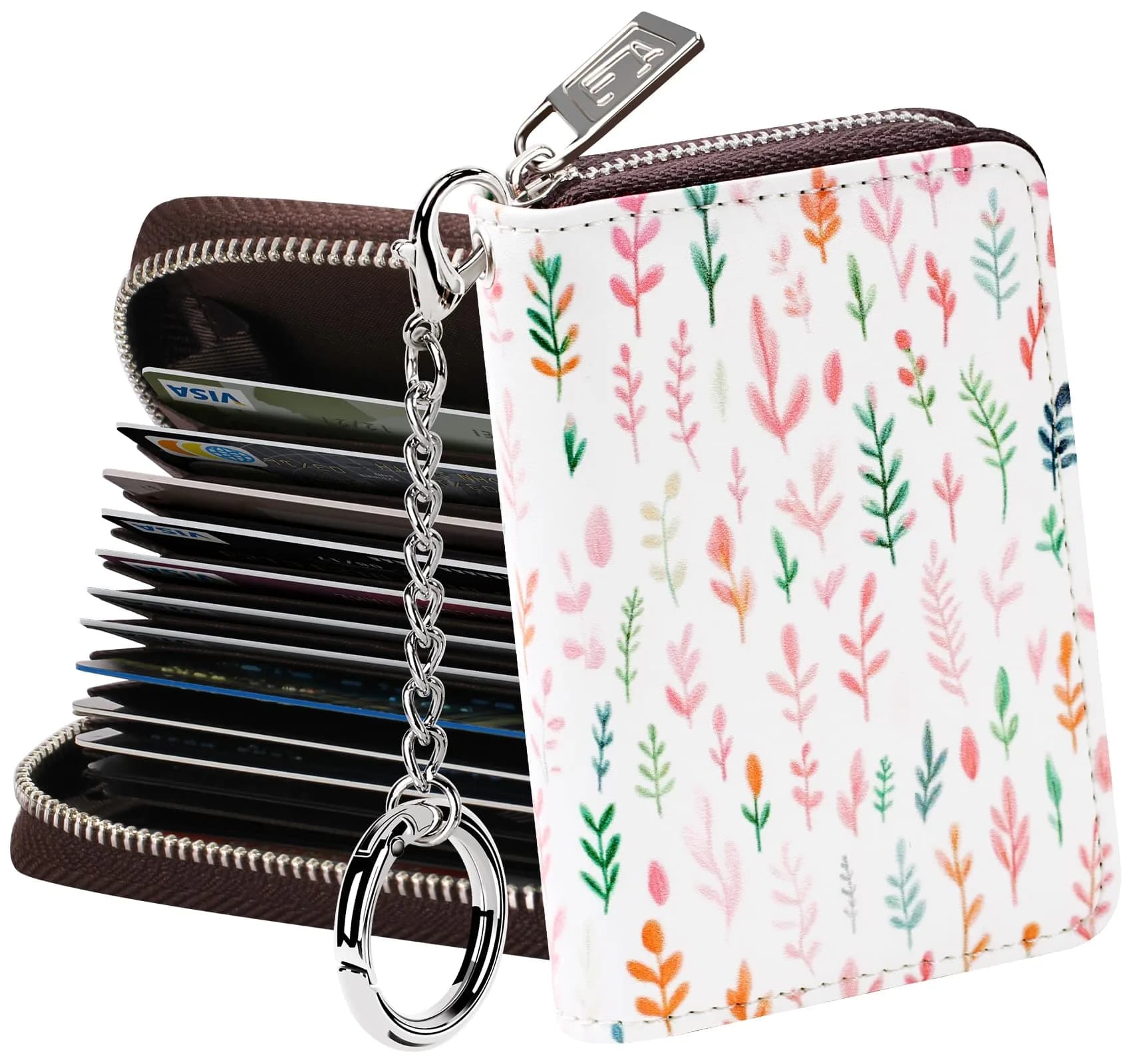 FurArt RFID Blocking Zipper Wallet for Women with Keychain | 11 cm (4.3 in) - main product image