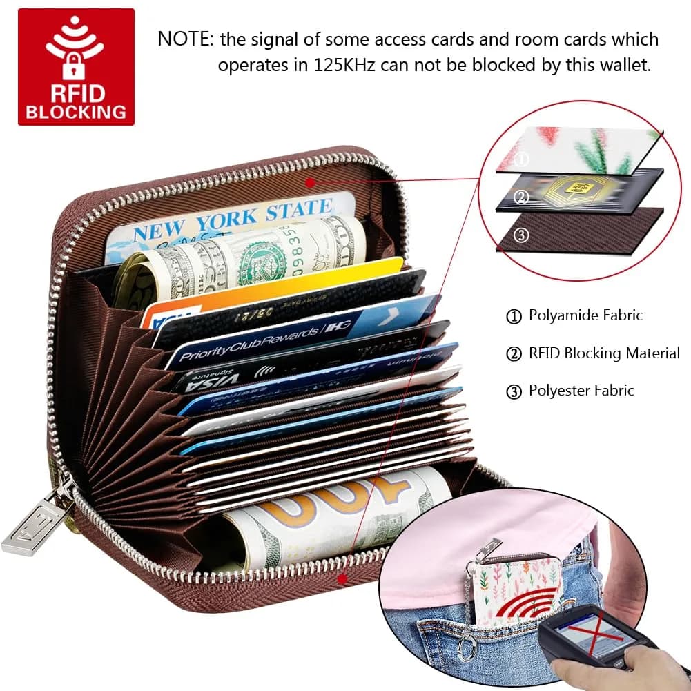 FurArt RFID Blocking Zipper Wallet for Women with Keychain | 11 cm (4.3 in) - view 5