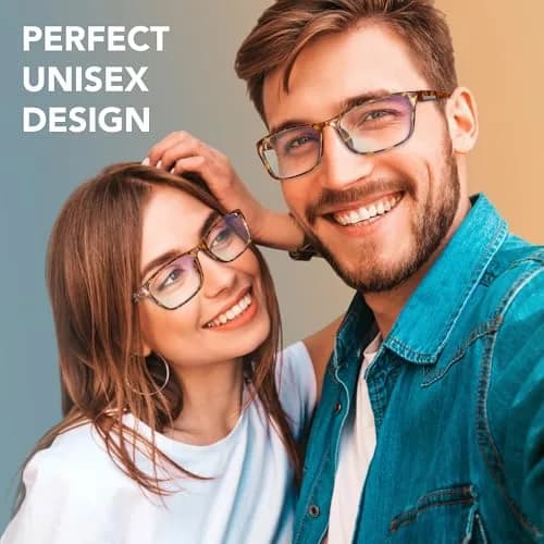 Benicci Blue Light Blocking Glasses for Men & Women | Classic Havana Style, TR90 Frame, 135mm Frame Width thumbnail 5
