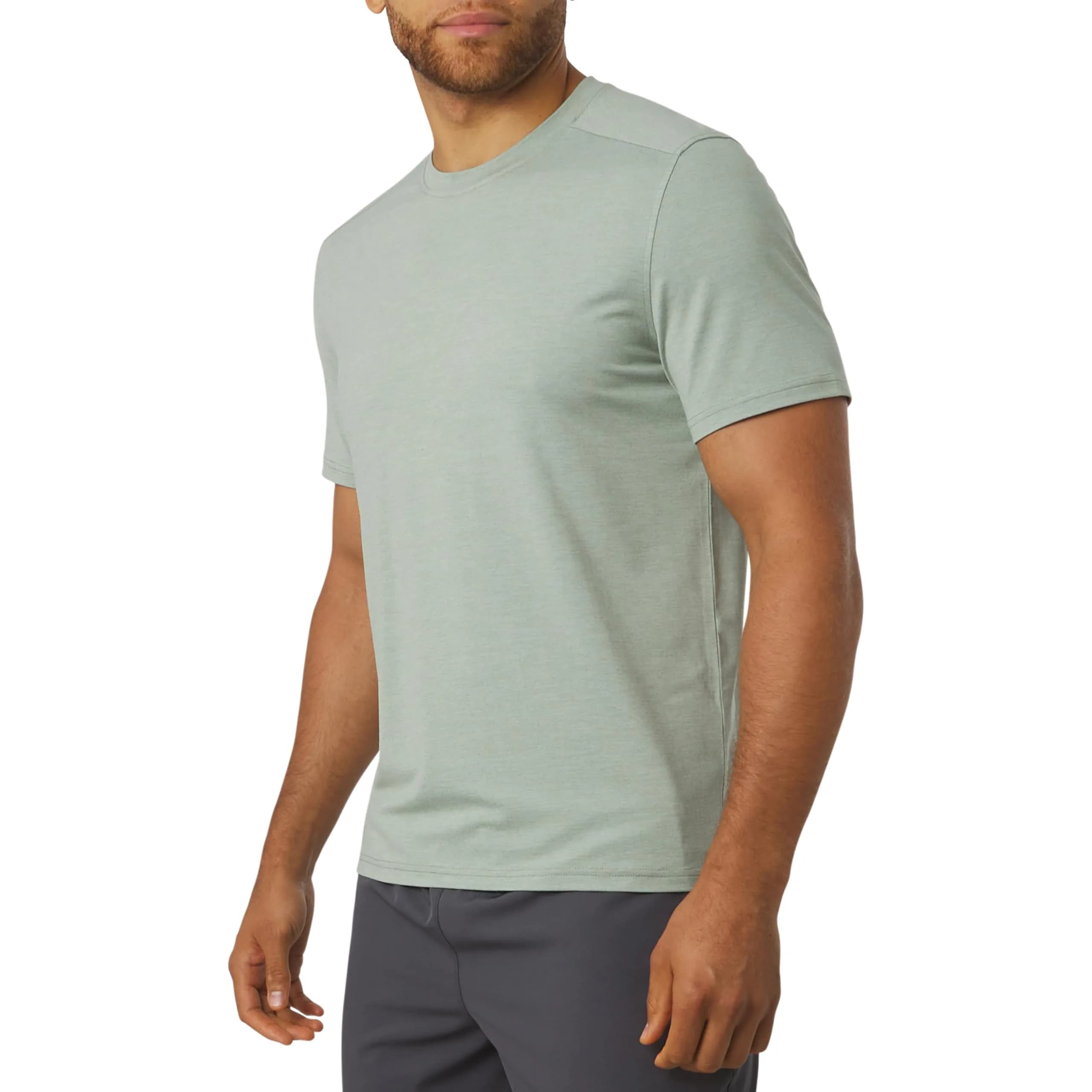 Motion Men's Slim Fit Tee Active Performance Super Soft Stretchable T-Shirt, Dusty Palm, Large - main product image