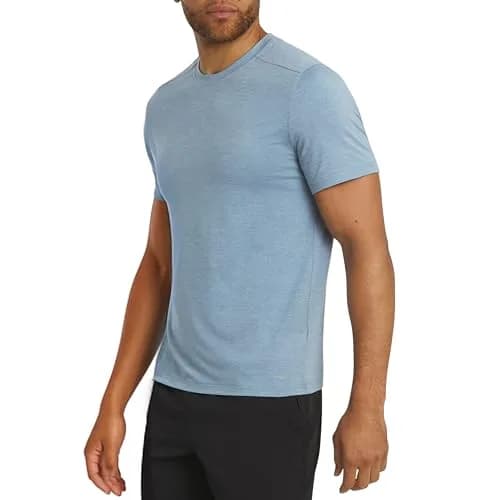 Motion Men's Slim Fit Tee Active Performance Super Soft Stretchable T-Shirt, Belgian Blue thumbnail 1