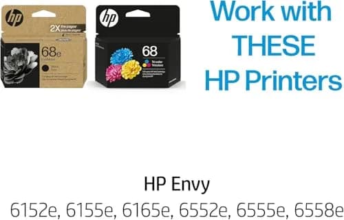HP Original 68e EvoMore High Yield Black / 68 Tri-Color Ink Cartridges (2-Pack) | Up to 320 Black, 120 Color Pages thumbnail 2