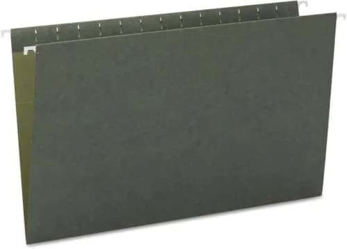 Smead Hanging File Folders Legal Size Standard Green 25 per Box (Pack of 5) | Made in USA with Recycled Content thumbnail 1