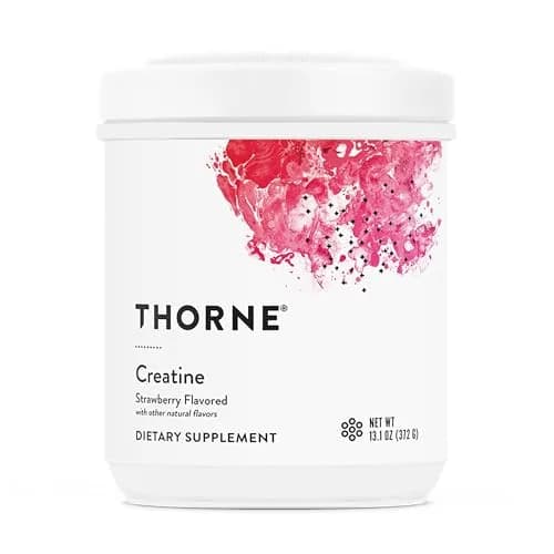 THORNE Creatine Micronized Creatine Monohydrate Powder Strawberry 5 g per Serving | NSF Certified for Sport thumbnail 1