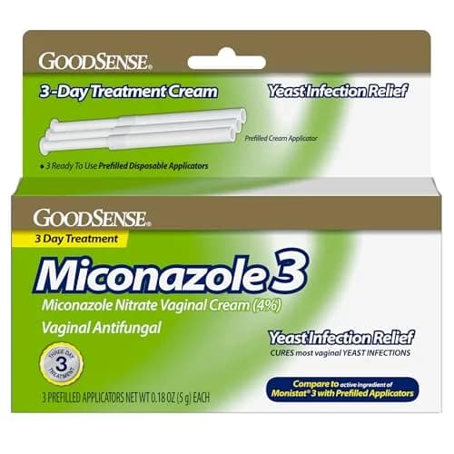 GoodSense Miconazole Nitrate Vaginal Cream 4% | 3-Day Treatment for Women thumbnail 1