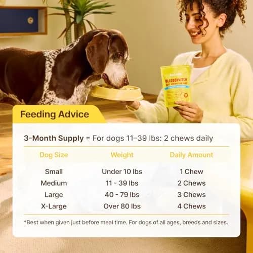 PENPEN Dog Allergy Relief Chews, Peanut Butter Flavor, 50ct | Supports Skin & Immune Health for Dogs thumbnail 7