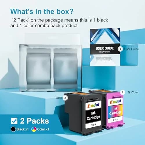 Eudul PG-240 XL & CL-241 XL Ink Cartridges for Canon | High Page Yield, Smart Chips, Compatible with PIXMA MG & MX Series thumbnail 3