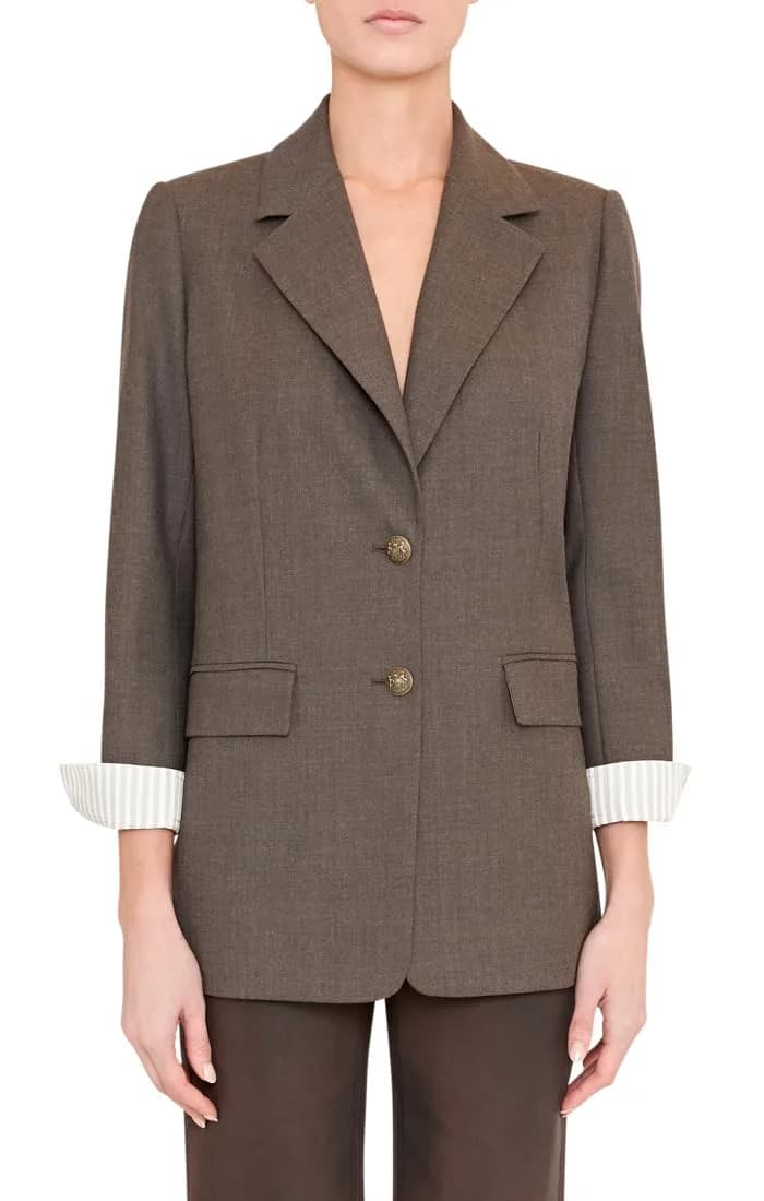 Kobi Halperin Forrest Jacket Brown X-Large | Effortless Luxury, Flattering Fit