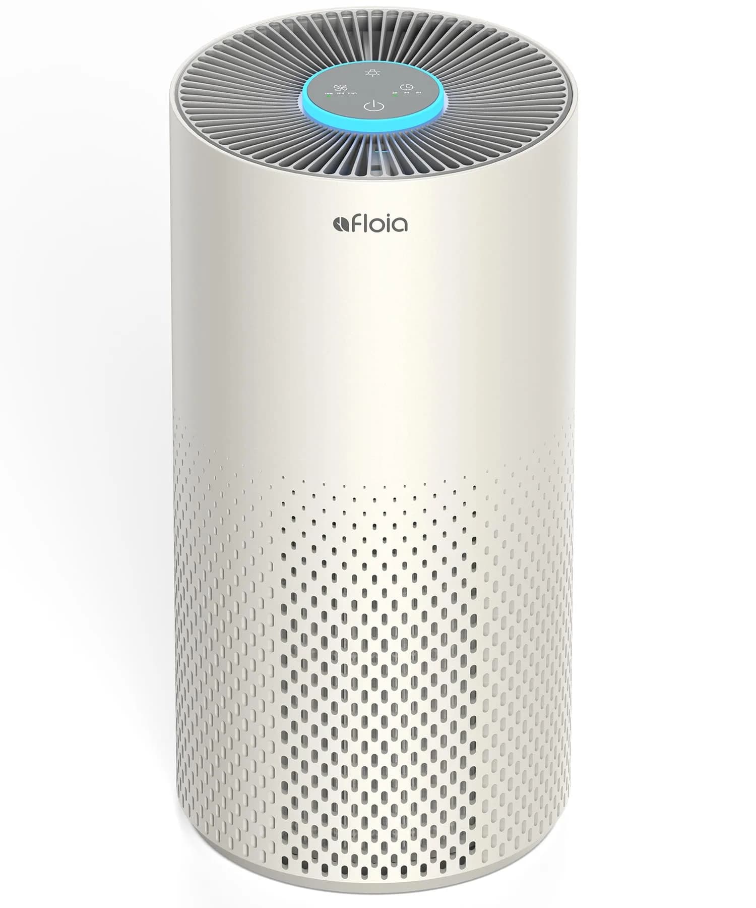 Afloia Air Purifier for Home Bedroom Large Room up to 1076 Sq Ft | 3-Stage Filter, 24dB Sleep Mode, 7 Color Light
