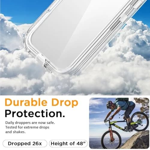 AICase iPhone 17 Pro Case Clear 3 in 1 Heavy Duty Drop Protection | Rugged Shockproof Dust Proof thumbnail 7