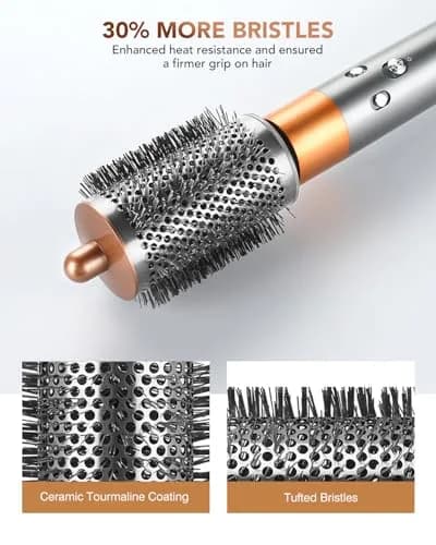 TOSAGE Large Round Volumizing Brush for Dyson Airwrap HS01 HS05 HS08 | Nickel/Copper Barrel for Big Volume & Faster Drying thumbnail 3
