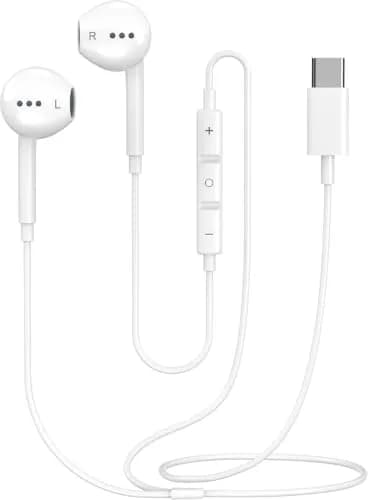 Docutca USB C Headphones for iPhone & Android | Built-in Mic & Noise Canceling (70-120 chars) thumbnail 1