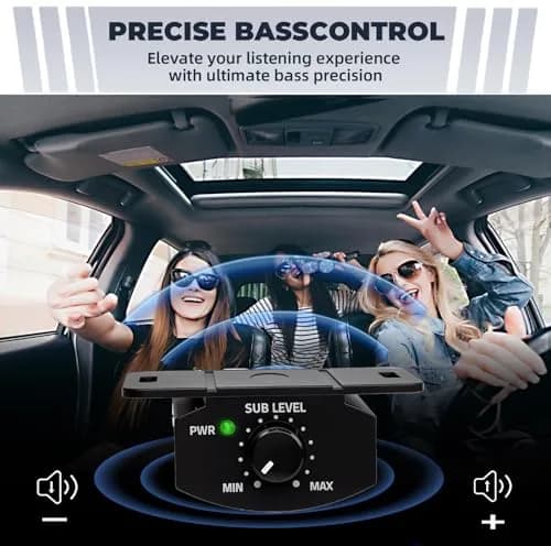 DACLL Bass Knob, 6-Pin Car Subwoofer Volume Control with 11.48ft Cable | Precise Bass Adjustment for Car Audio thumbnail 3