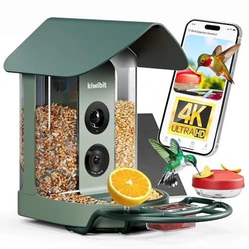 Kiwibit Bird Feeder with 4K Camera | Smart Wildlife Birdwatching Kit, IP65 Waterproof, Solar Powered, 512GB Storage, 4K Ultra HD thumbnail 1